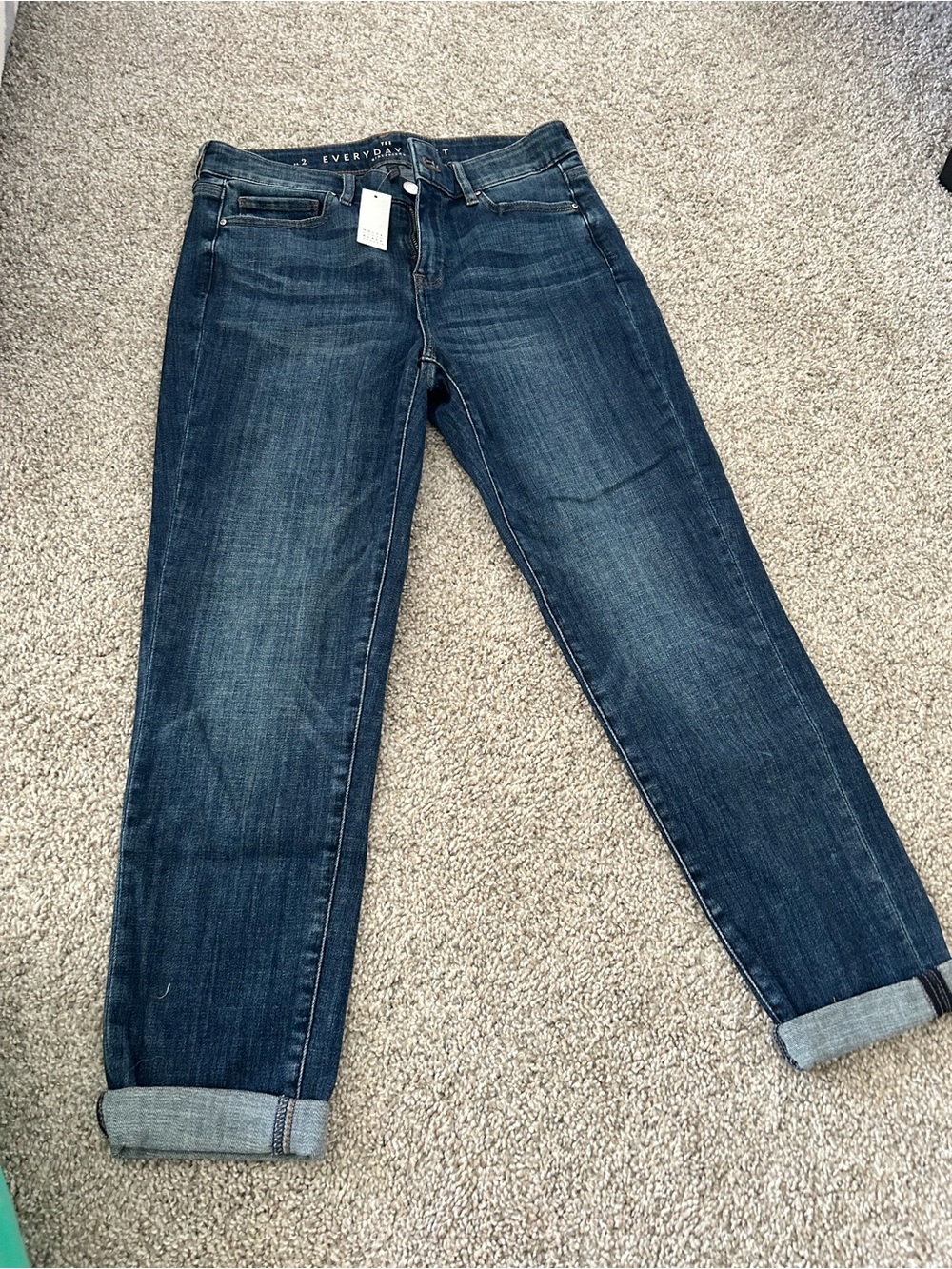 White House Black Market Dark Blue Boyfriend Jeans